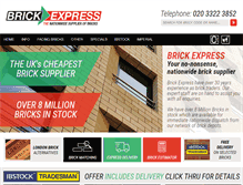 Tablet Screenshot of brickexpress.com